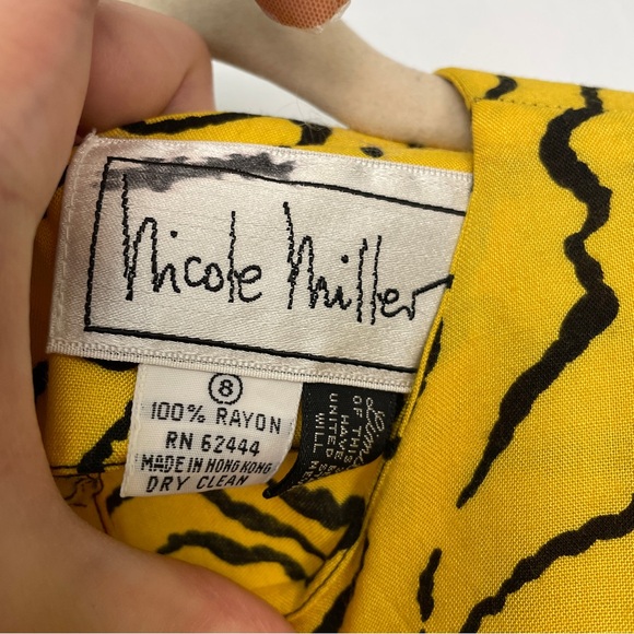 Vintage Nicole Miller Abstract Dress Limited Edition - Picture 3 of 14